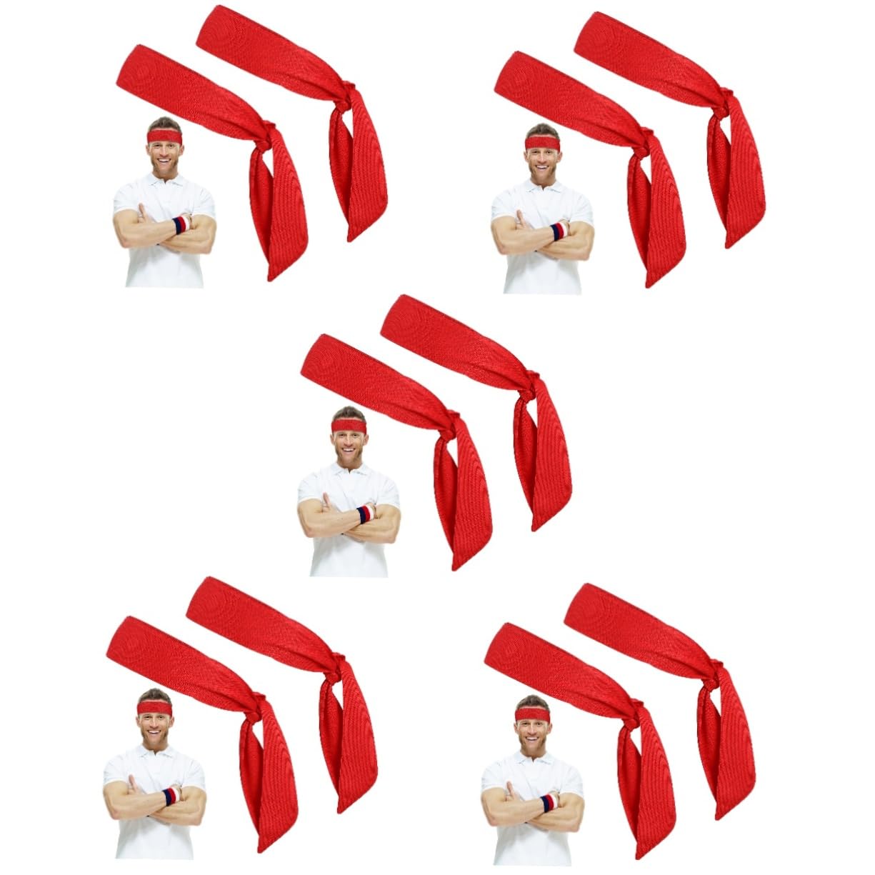 YARNOW 10piezas Ajustable De Pañuelo Sudor Banda Elástica Unisex para Hombres y Mujeres para y Actividades