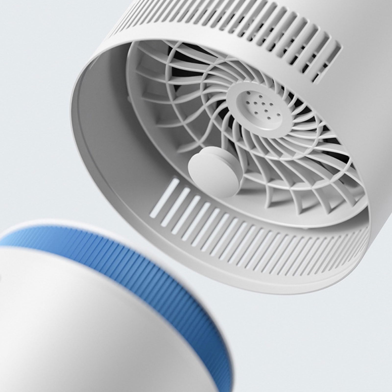 Fabater Purificatore d'Aria e Umidificatore Silenzioso 2 in 1 con Serbatoio dell'Acqua da 4 Litri, Umidificatore da Tavolo da 5 W per Camera da Letto, Ufficio, Asilo Nido, Spegnimento Automatico