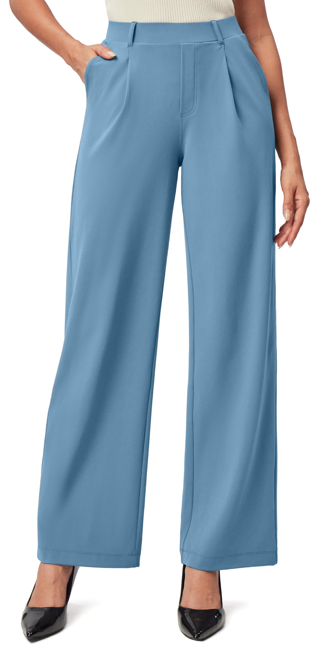 IUGA Dress Pants Women Stretchy Wide Leg Work Pants Business Casual Outfits