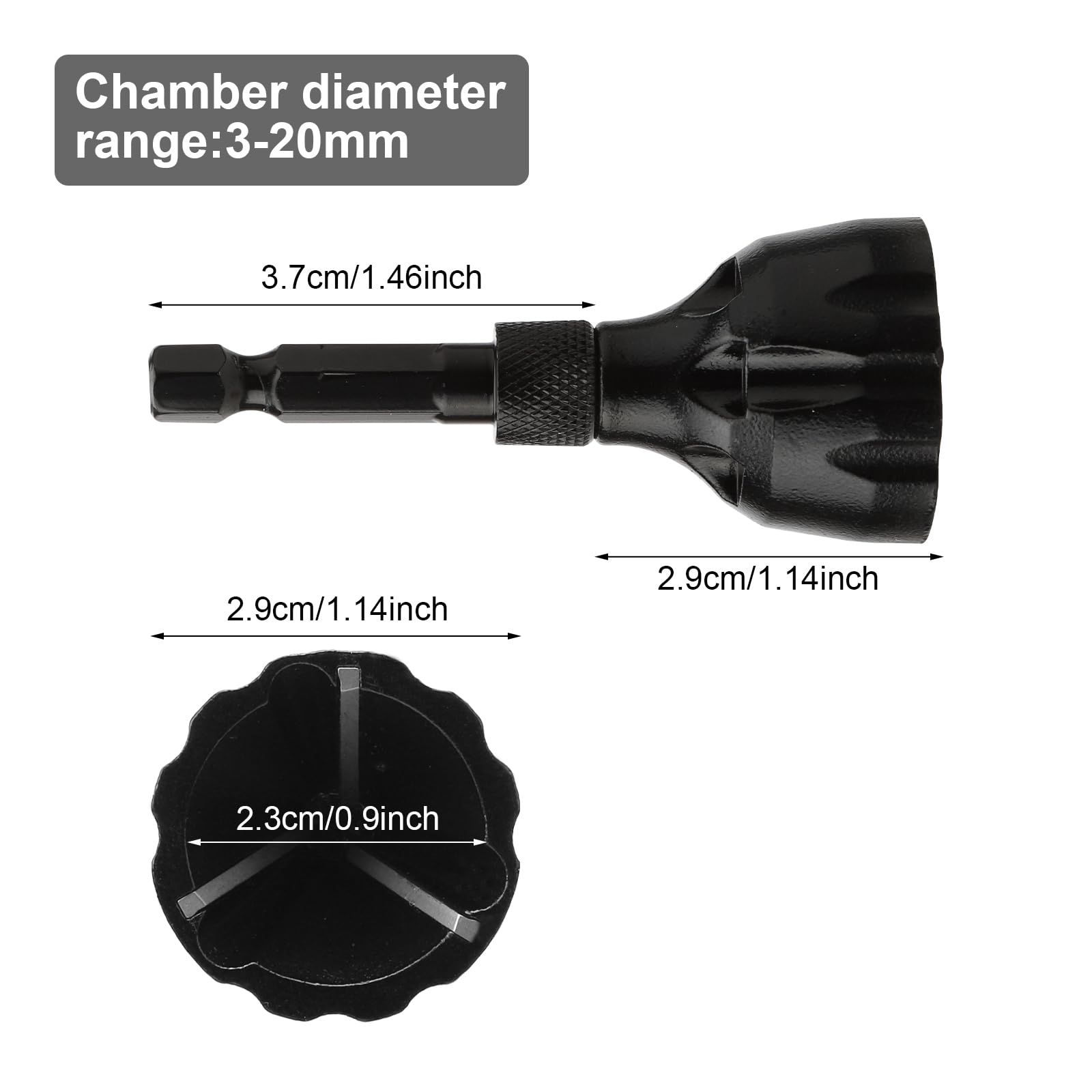 Utensile Sbavatura Metallica - Per Tubi Da 3 A 20mm, Gambo Esagonale, Acciaio Tungsteno - Foto 4