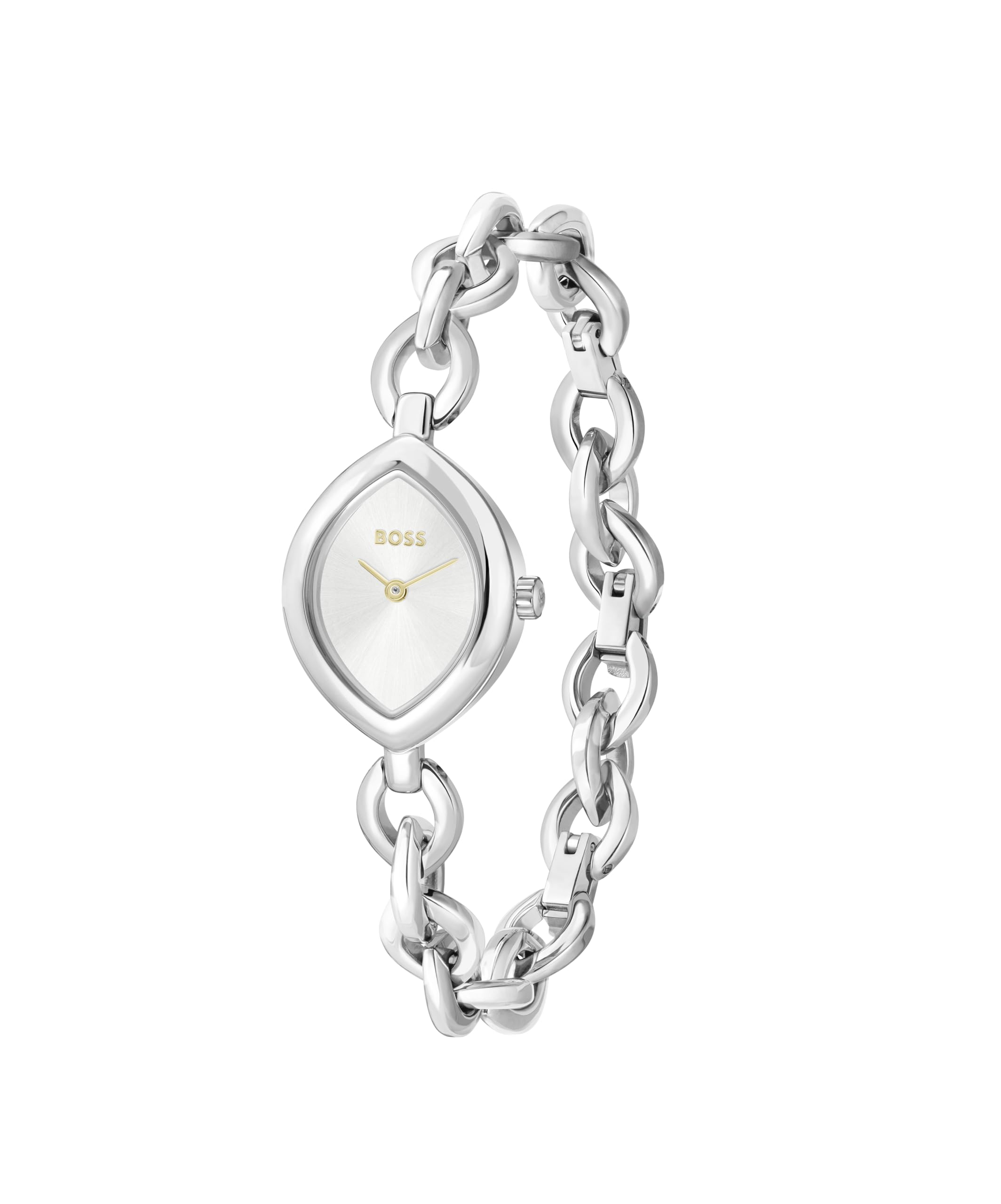 BOSS Zwei-Zeiger-Quarzwerk-Uhr Silbernes Kollektion Fiora mit Edelstahlarmband - Erhältlich aus Gold oder Silber