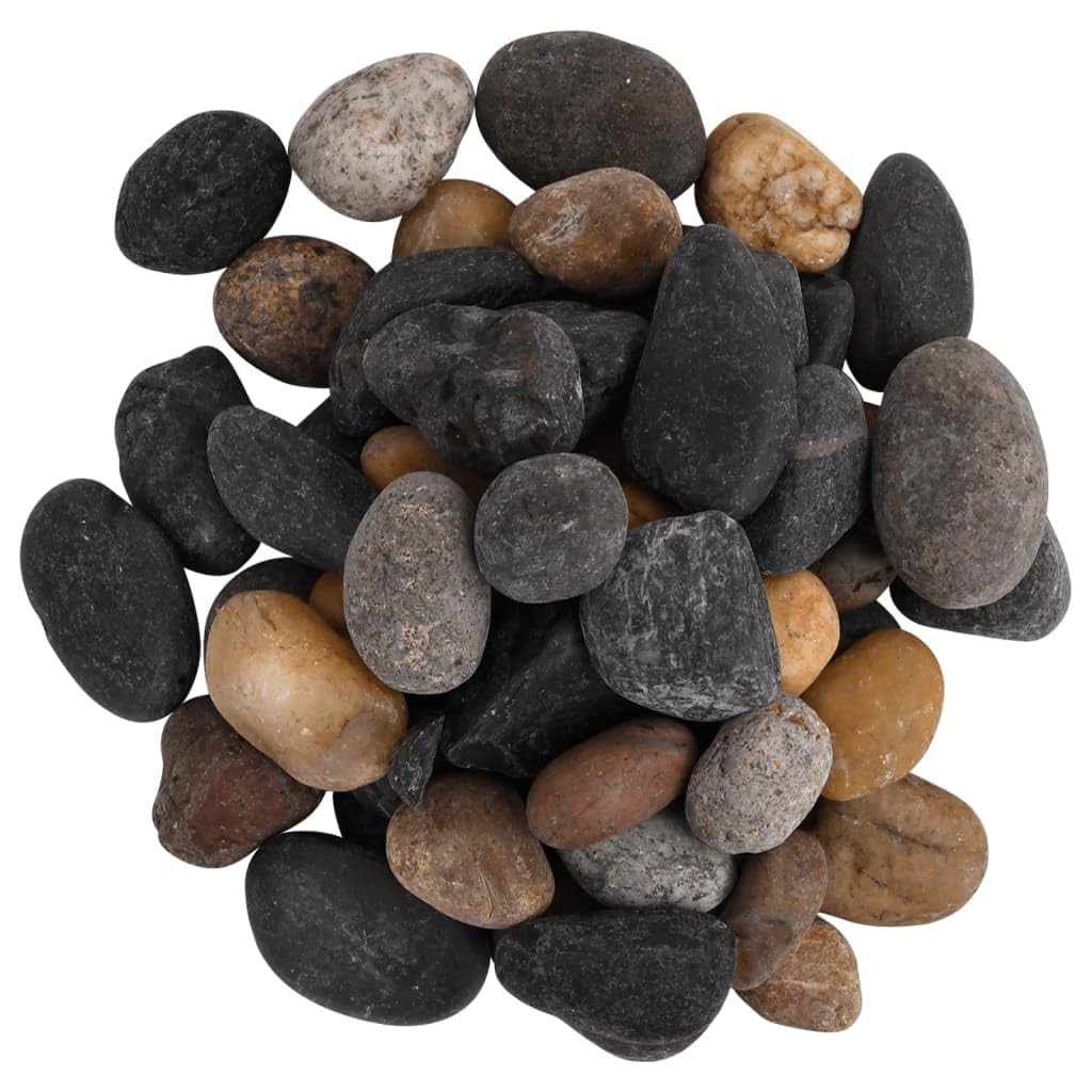 Polerowany żwir, 10 kg, wielokolorowy, 5 do 8 cm, do dekoracji akwarium, dekoracja, ornament, terrarium, krajobraz, aquascaping, podłoże o gładkiej powierzchni i naturalnym kształcie
