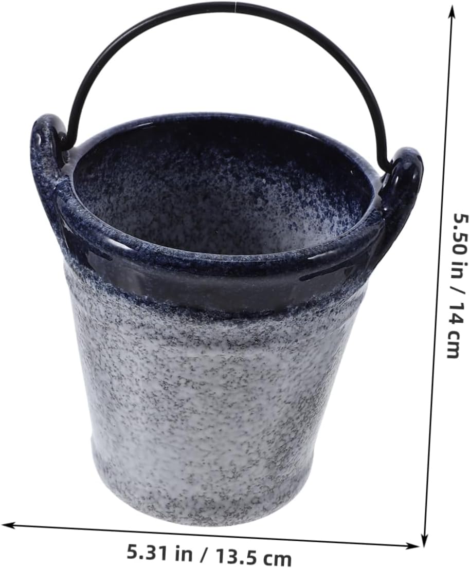 Practical Japanese Style Ice Storage Bucket Snack Container Handle for Restaurant and Bar Use