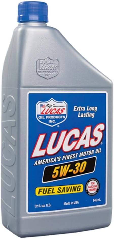 Lucas Oil 10474 SAE 5W-30 Motor Oil - 1 Quart (Pack of 6)