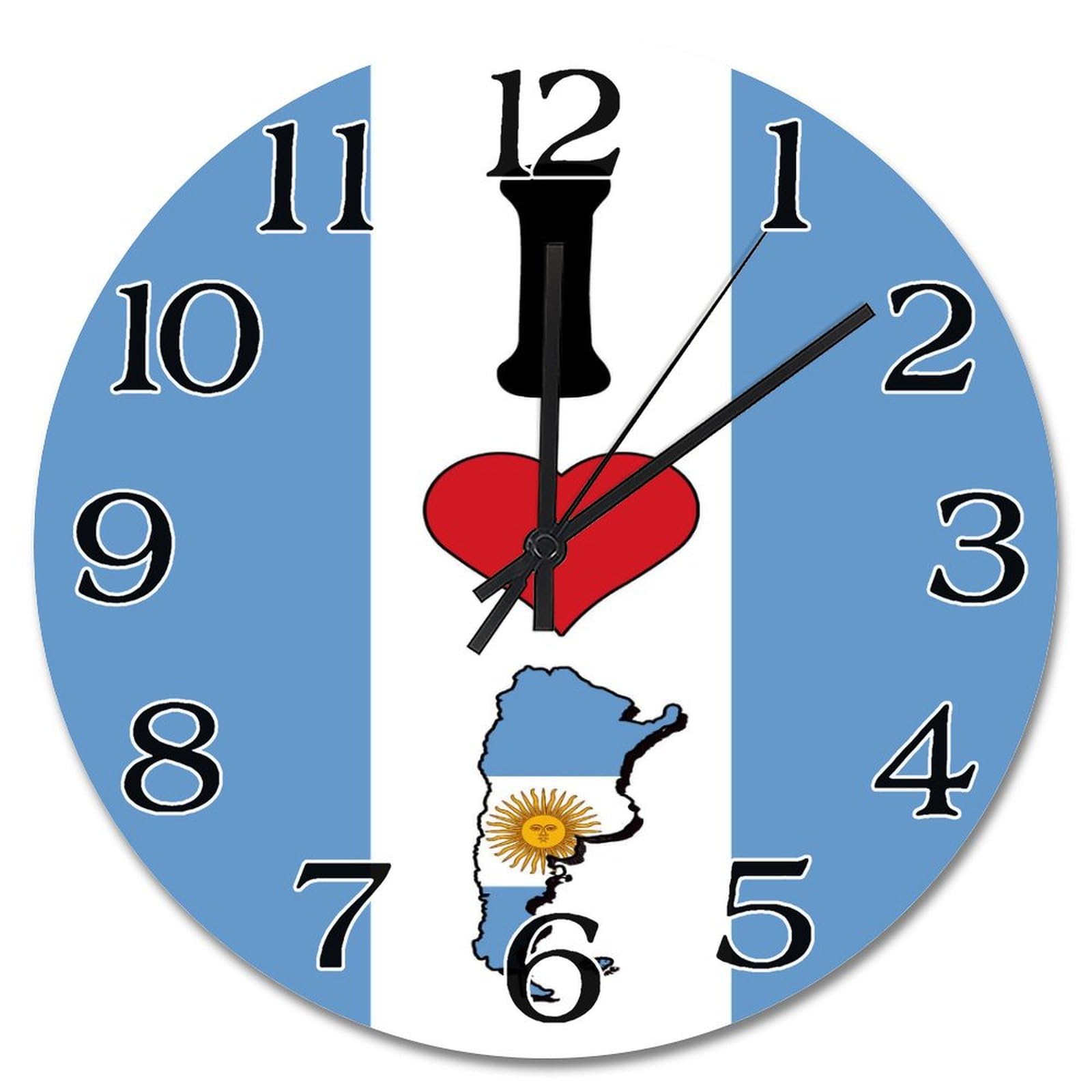 Horloge murale Argentine cadeau vintage suspendre 38cm pour ami