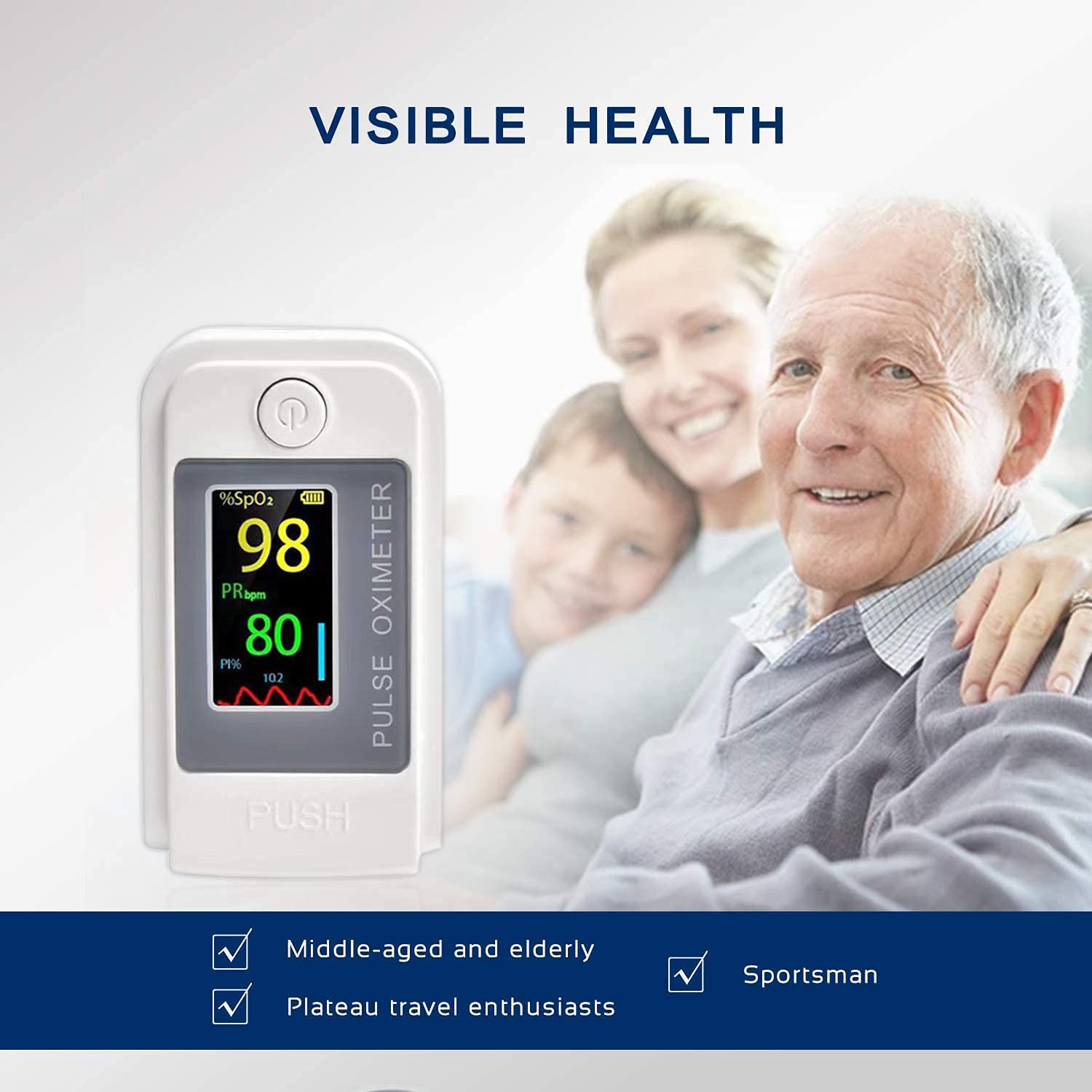 MCP Quantum Pulse Oximeter Fingertip Digital Pulse Oxygen Meter Machine to Check Oxygen Level Spo2 Blood Oxygen Saturation Monitor Finger Oximeter 4
