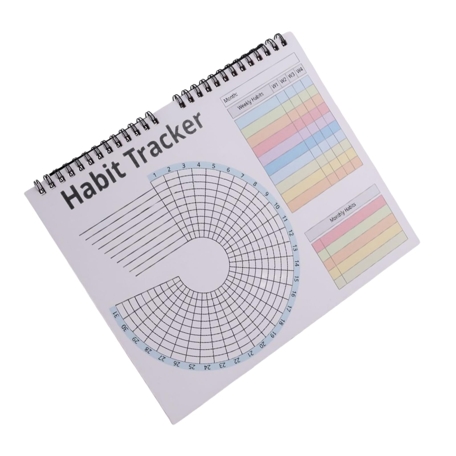 Colorful Habits Trackers Calendar Life Planner Daily Habits Trackers Journal with Binding for Growth Life Planner