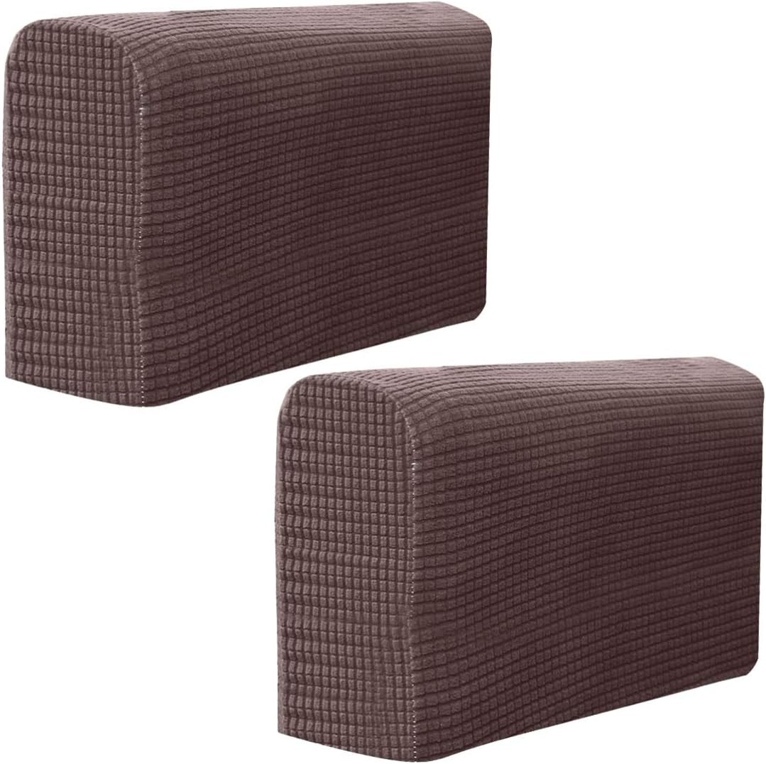 VOSAREA Armchair Covers 2pcs Chair Arm Protectors Sofa Armrest Cover