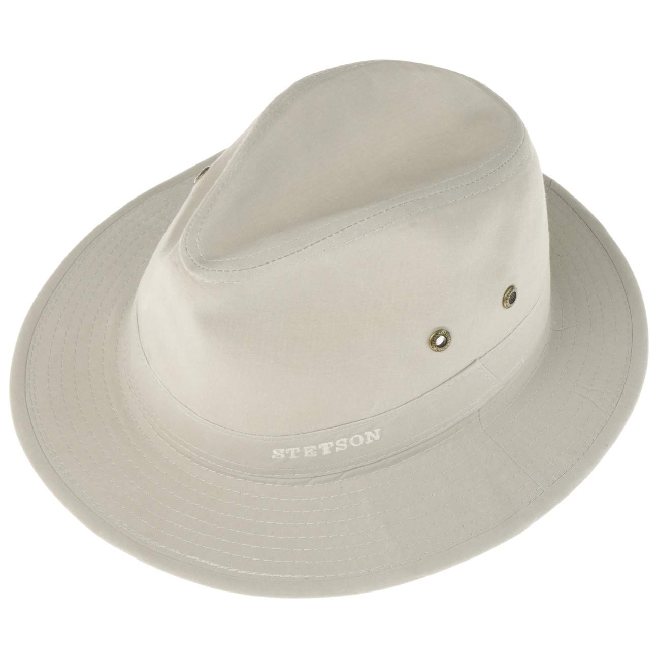 Stetson Chapeau Organic Cotton Traveller Homme - en Tissu de Soleil avec Doublure Printemps-ete Ete