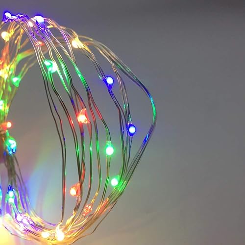 Miniatura 8 de Paquete de 2 tiras de luces LED para interiores con temporizador, mini luces LED para centros de mesa de boda, decoración de iluminación de fiesta