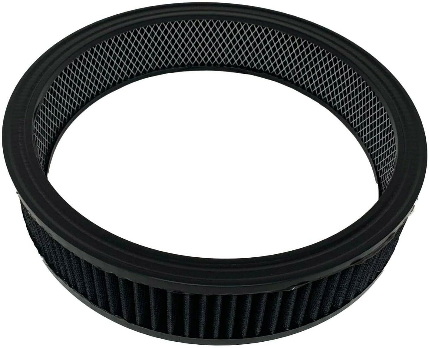 13“ Round Washable Air Cleaner Filter, Black, Reusable - Ansen USA