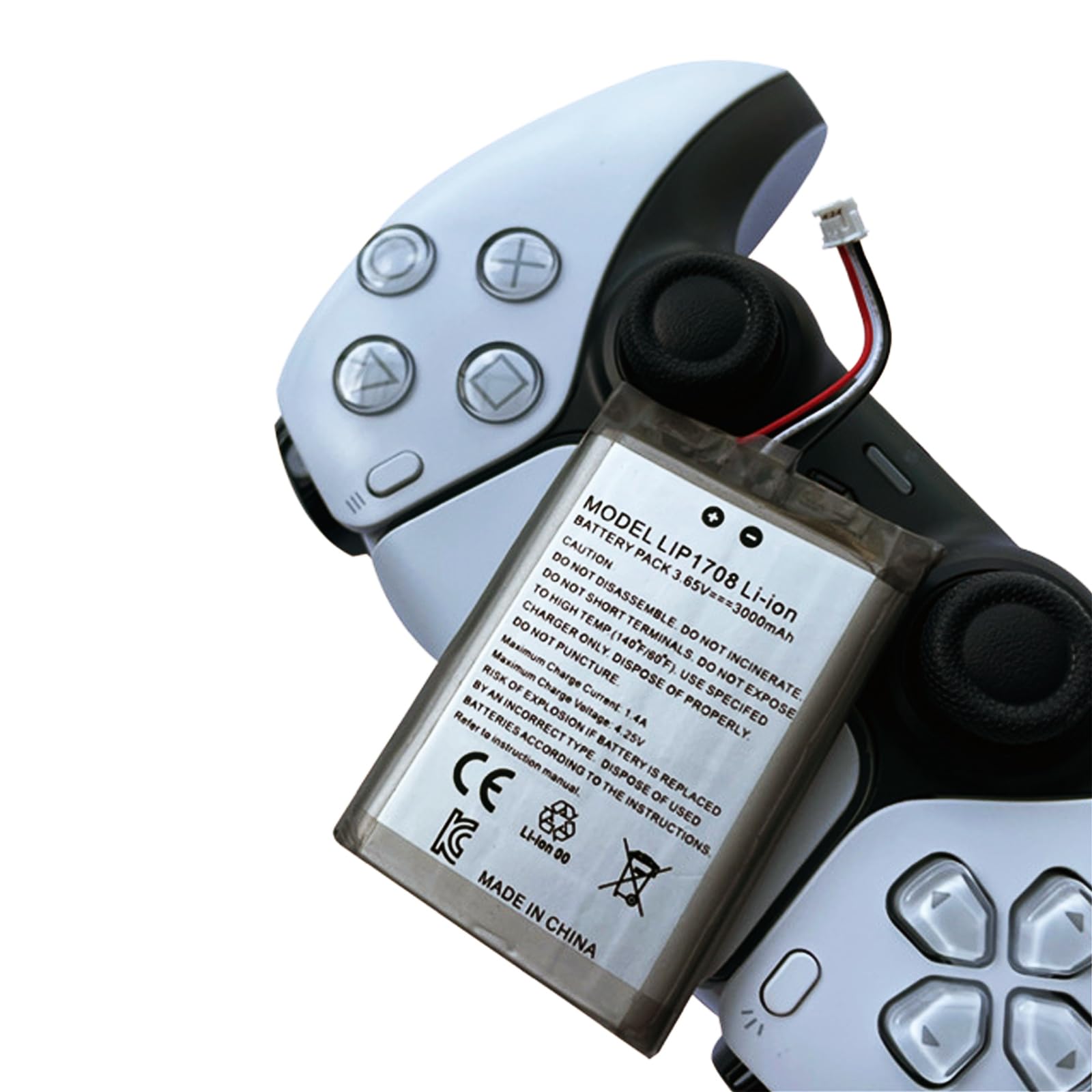 Batteria Controller PS5, Batterie Di Ricambio Agli Ioni Di Lio LIP1708 Da 4000 MAh Per Sony Playstation 5 Dualsense Gamepad CFI-ZCT1W - Foto 7