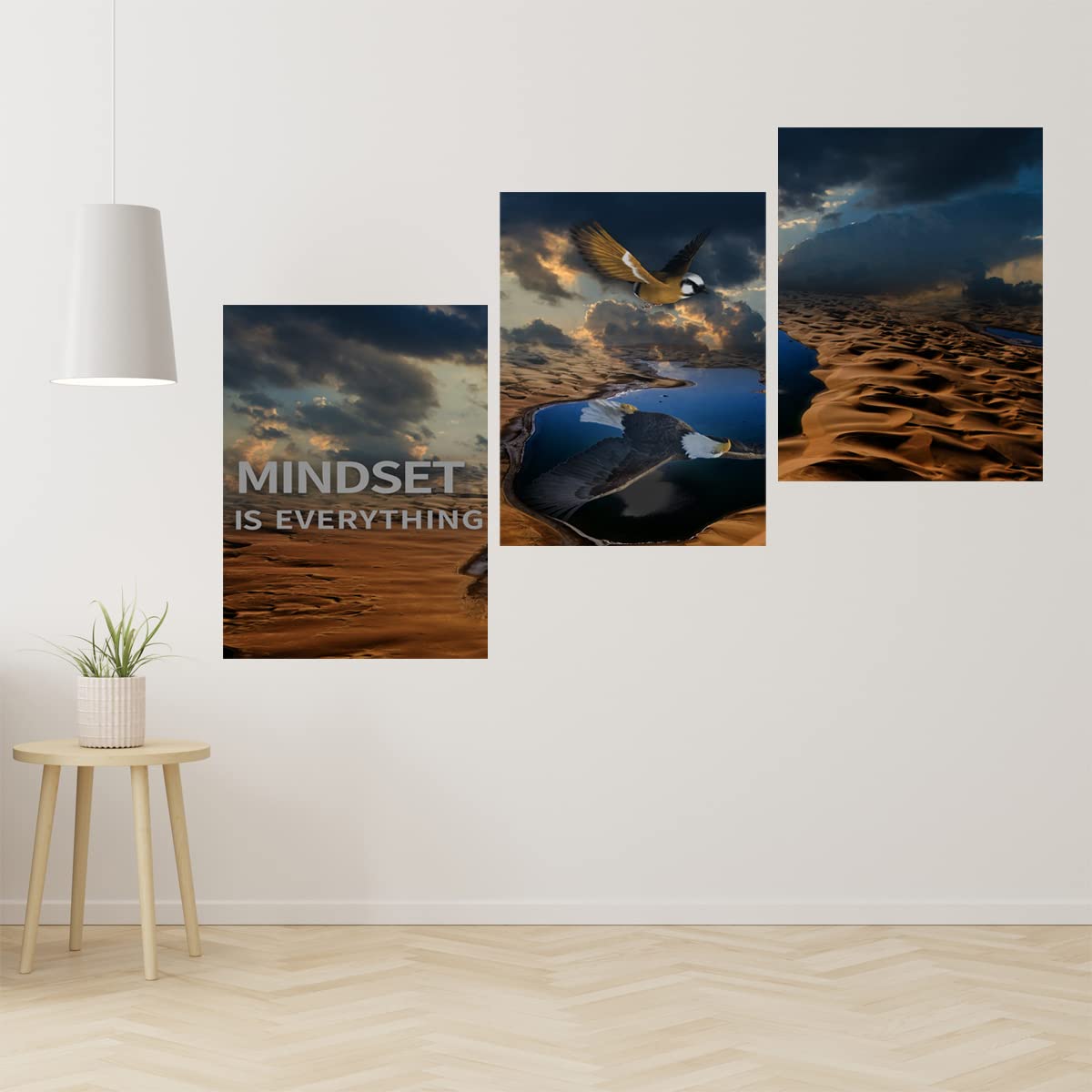 3 paneles de lienzo inspirador, arte de pared motivacional, arte de pared inspirador, citas de emprendedor, pintura para decoración del hogar, sala de estar, oficina, dormitorio, 36 pulgadas de ancho