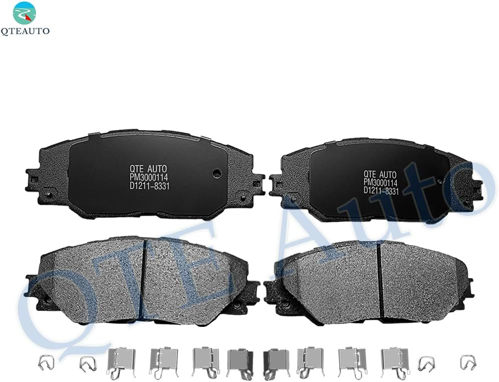 PM Auto Front Brake Pads Replacement For 2006-2018 Toyota RAV4, Set of 4 Ceramic Brakes Pads