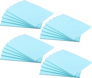 ZOENHOU 20 PCS 4 x 6 Inch Blue Rubber Stamp Carving Blocks, Creative Soft Linoleum Block Stamp for Making Stamps Engraving...