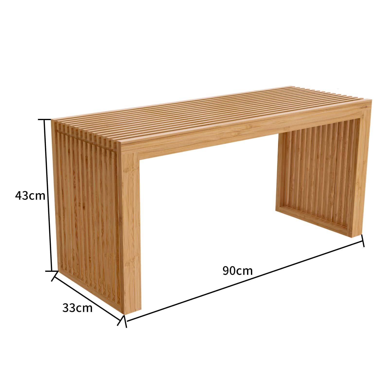 竹製ダイニング 玄関ベンチ90x43x33cm Amazon｜VaLaVie ダイニングベンチ 玄関椅子 リビングルーム