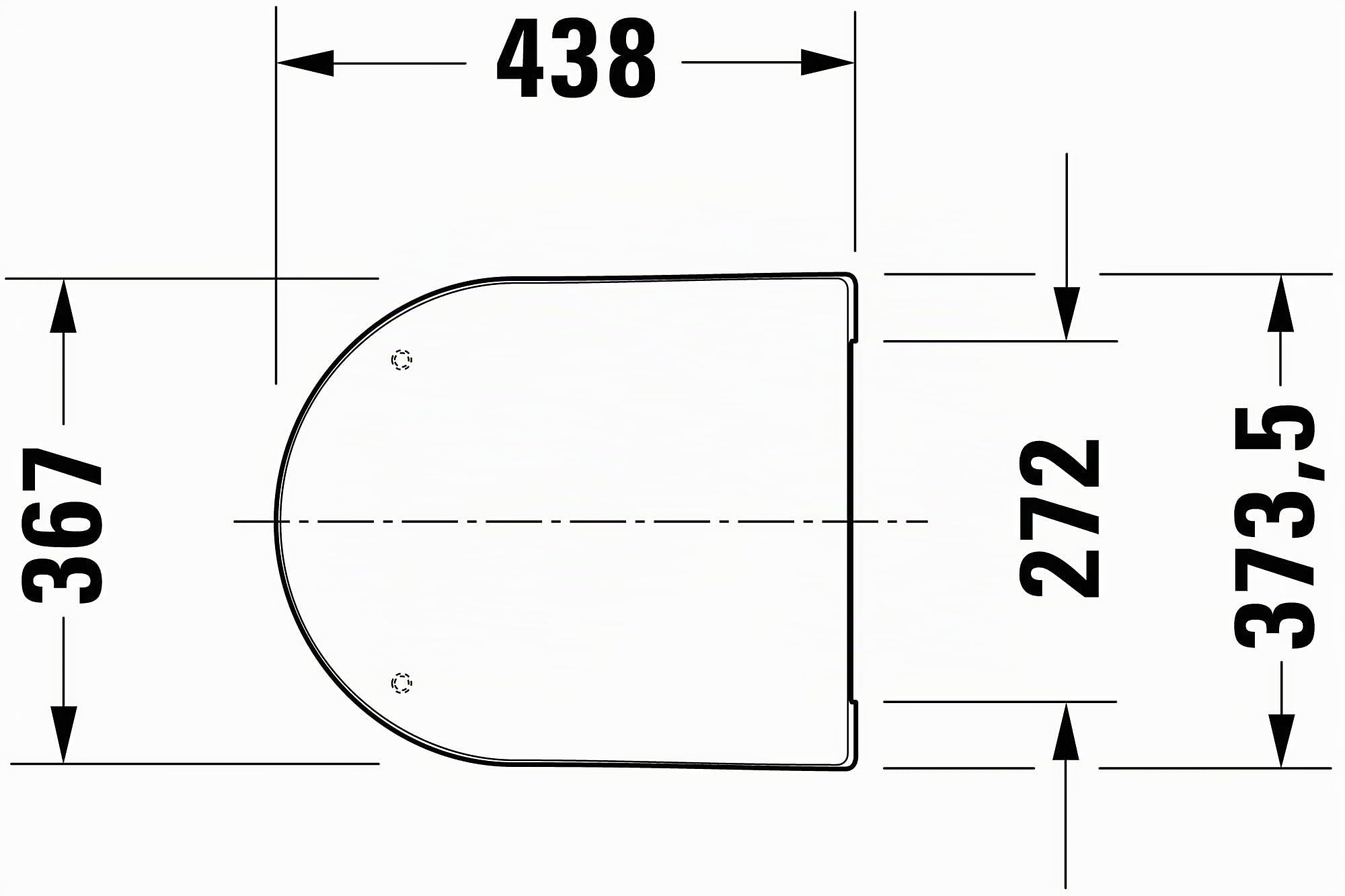 Duravit Abattant WC ME by Starck Compact, Abattant WC avec amortisseur de fermeture, Abattant Toilette en Uréa-Duroplast, avec Charnières en Acier Inoxydable