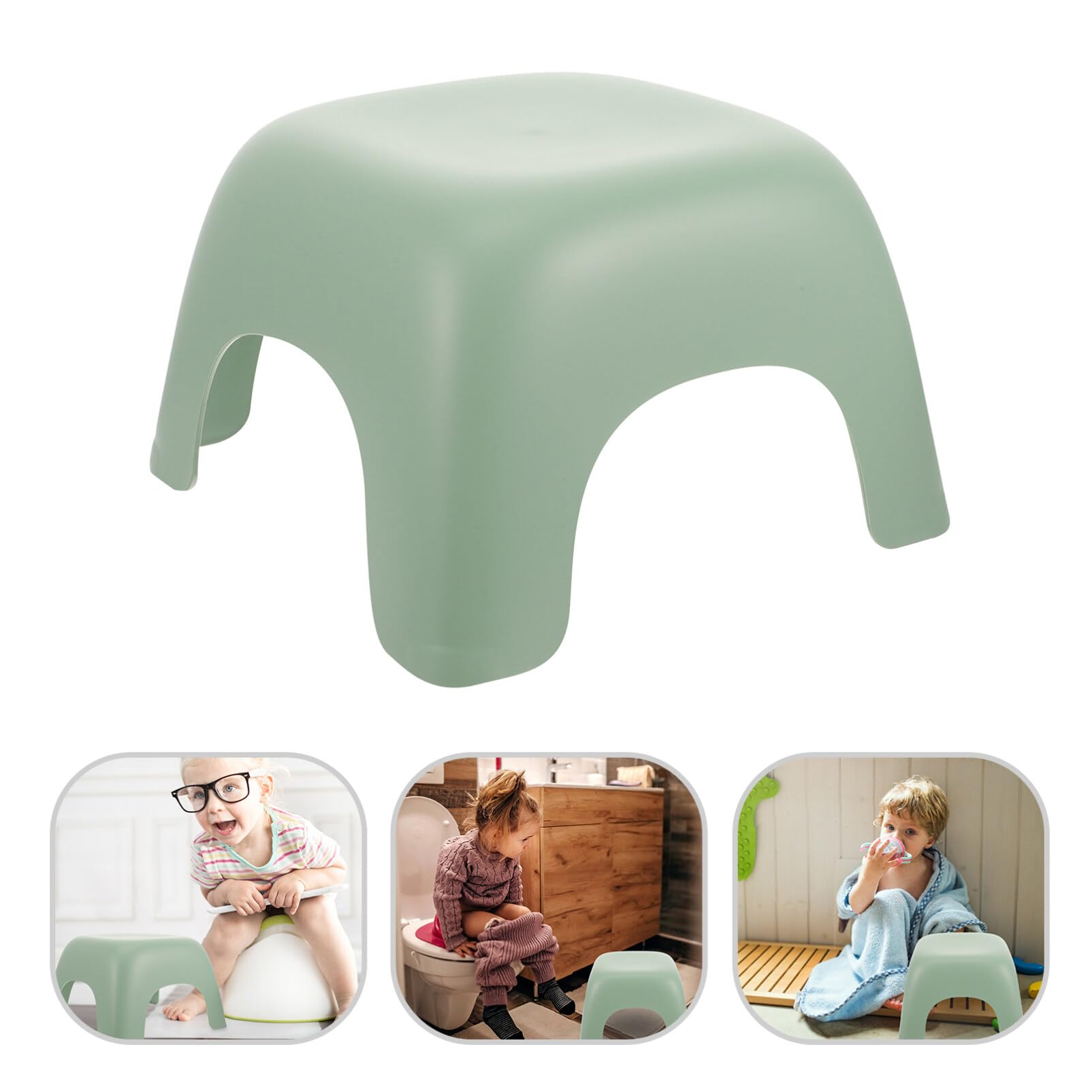 Homoyoyo Sgabello per Bambini Sicuro e Pratico Leggero in Plastica Pp Antiscivolo, Piccolo Sgabello da Bagno Portatile, per Cucine e Scuole
