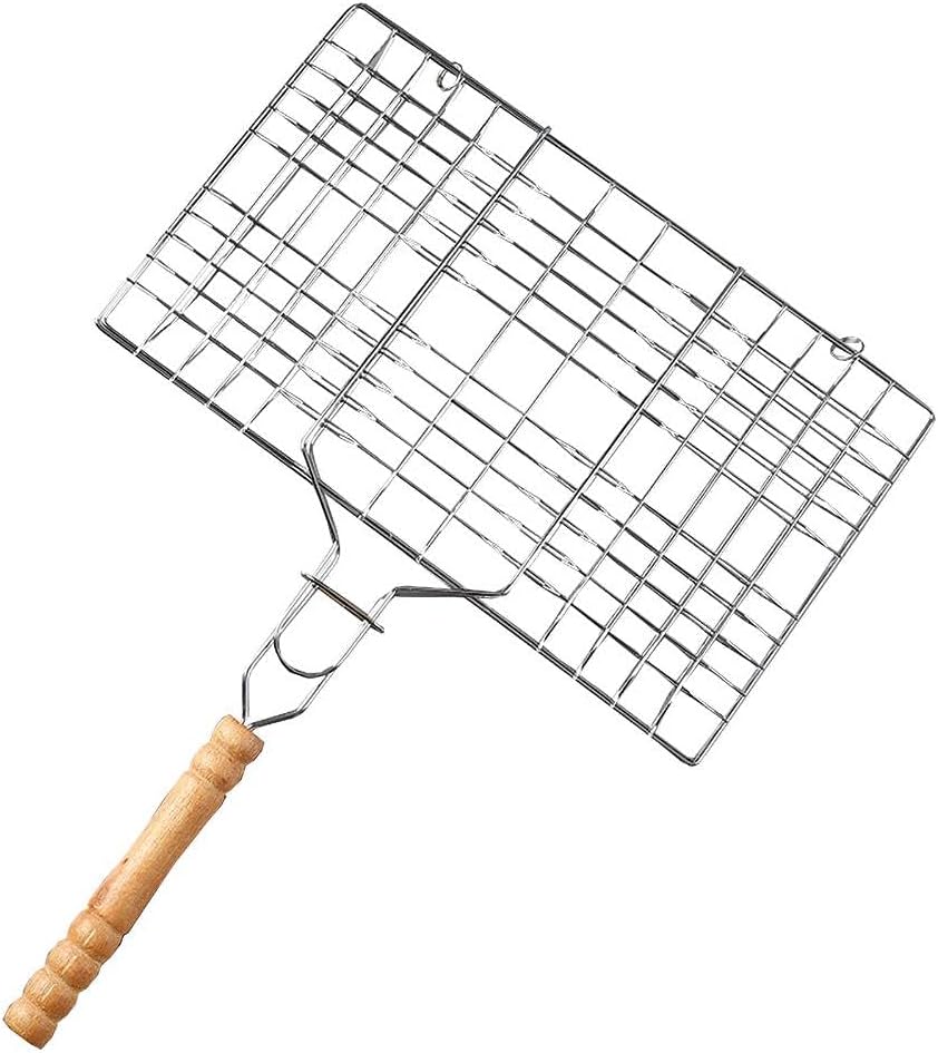 Barbecue Fish Basket,Outdoor Grill Reversible Grill Basket