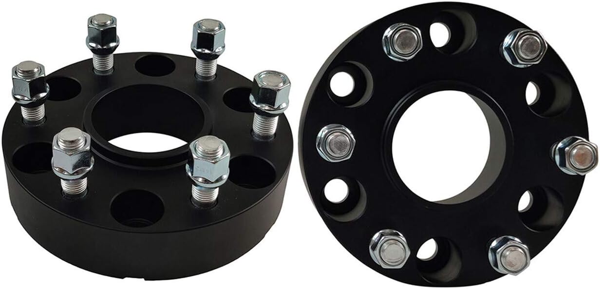 American Automotive 4pc 1.5" Hub Centric Wheel Spacers Compatible 1999+ Silverado 1500 Sierra 1500 2WD 4WD 6x5.5" (38mm 6 x 139.7) with M14x1.5 Studs 78.1mm Center Bore w/Lip