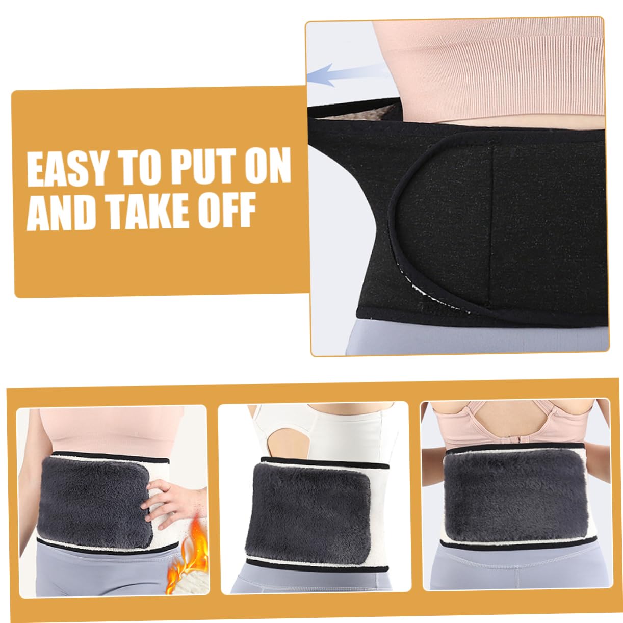 BCOATH Multi-function Sports Waist Sleeve Breathable Warm Lumbar Support Comfortable for Daily Use