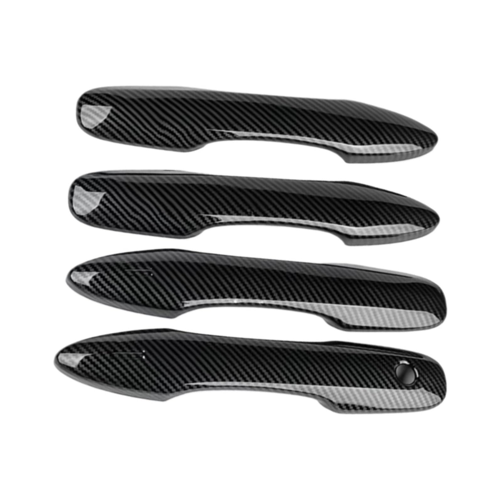JJRFVBGT Door Handle Trim Compatible with Toyota for Frontier Lander 2020 2021 2022 2023 2024 ABS Black Accessories Car Exterior Door Handle Cover(Tx)