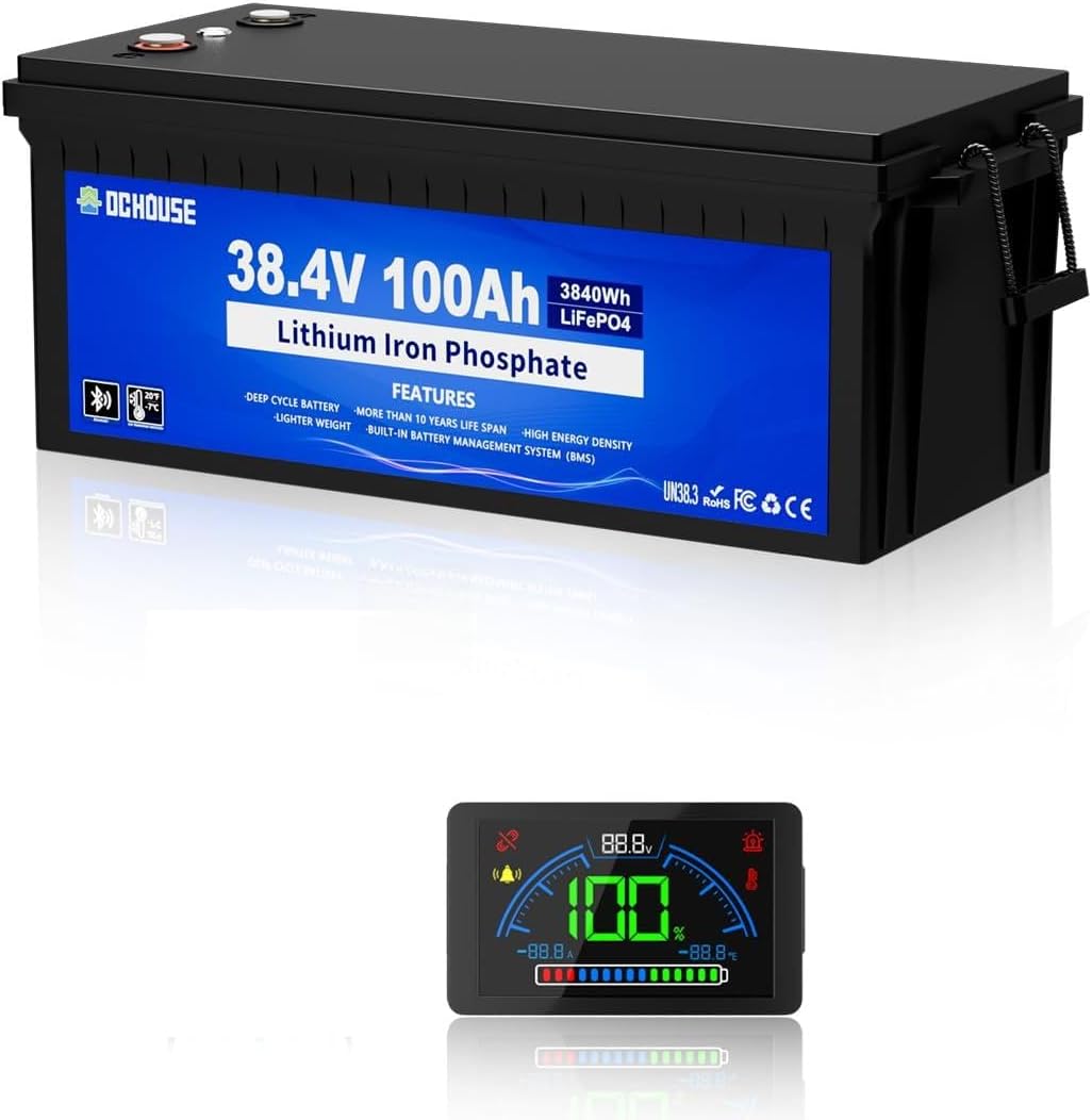 DC HOUSE 36V 100AH Golf Cart Lithium...