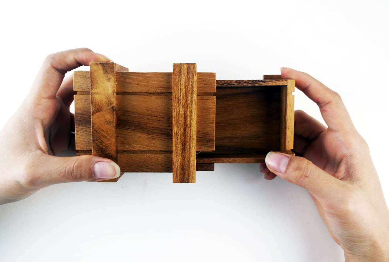 Scatola di legno 3D Puzzle Secret Scartare una scatola regalo nascosta con una scorta o scomparti per un amante del puzzle caccia al tesoro (1 scomparti)