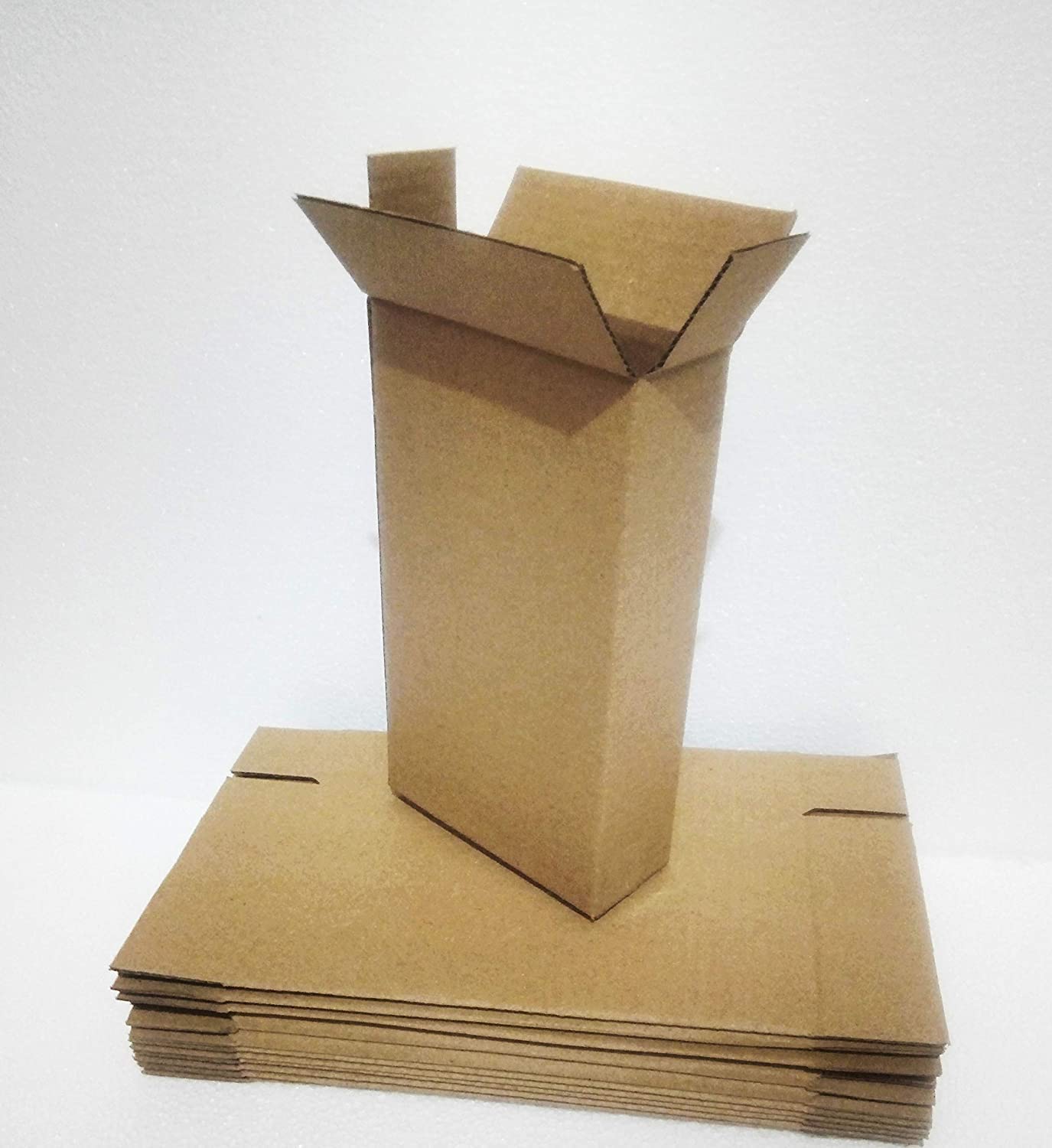 MM WILL CARE - WE WILL CARE YOUR PRODUCTS Corrugated Square Box Packaging Material, 5 X 2 X 9 Inch (Brown) - (Pack Of 100)
