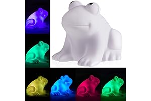 Hortsun Cute LED Night Creative Color Changing Frogs Stuff Lamp Glowing Colorful...