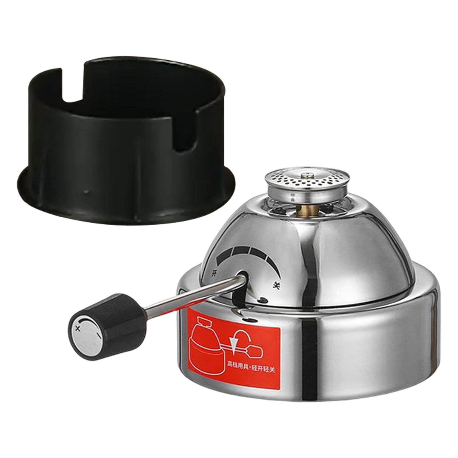 Colcolo Gaskocher Campingkocher Gasbrenner Einzelbrenner Edelstahl Tragbar mit Automatischem Zünder Und Langlebigem Material für Outdoor Grillen Haushalt Vera, Vier Generationen