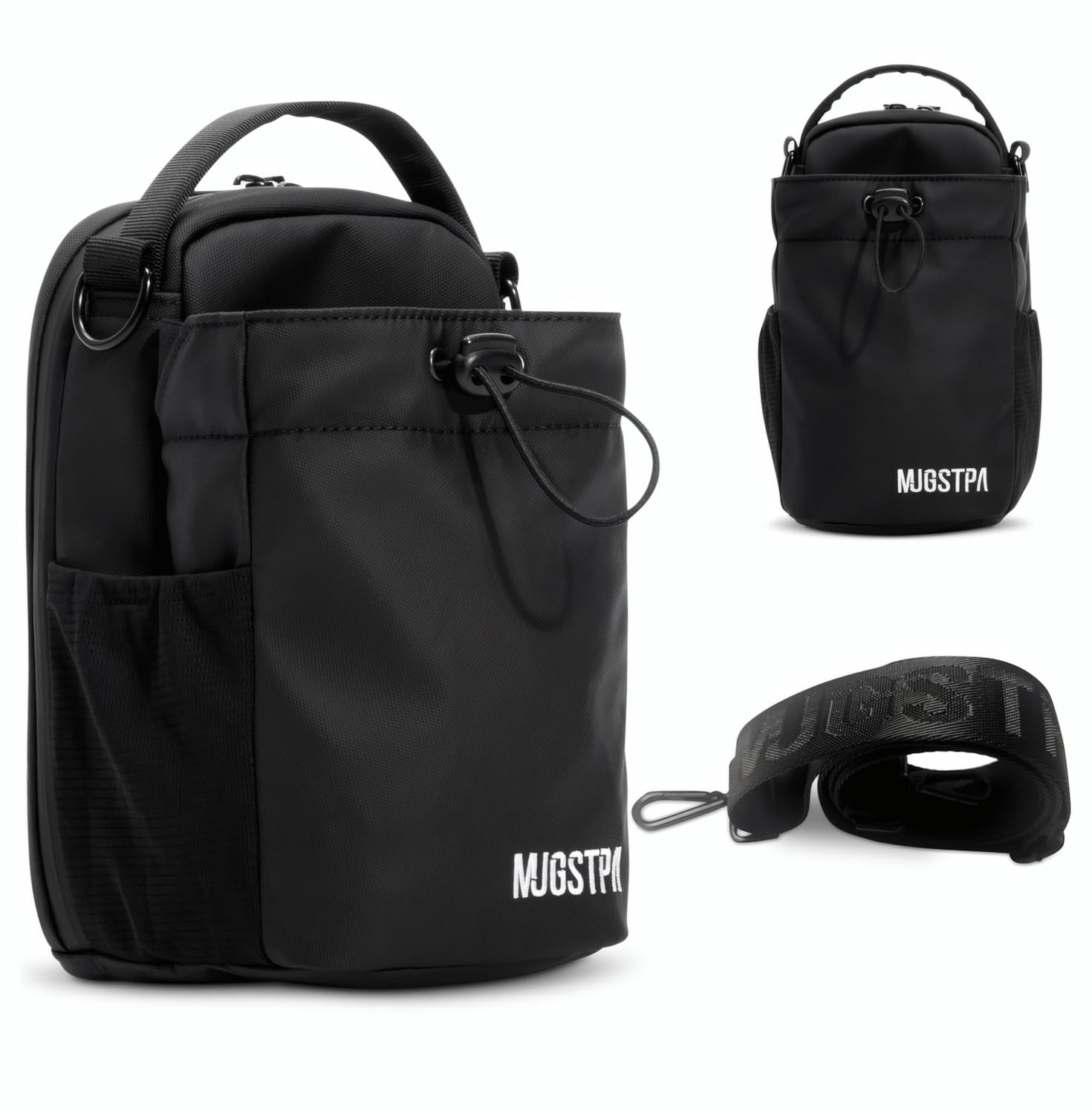 MUGSTPA Magnetic Gym Bag with Waterproof Design - Hands-Free Storage with Built-In Phone Pouch, Water Bottle Holder, Strong Magnetic Attachment. For