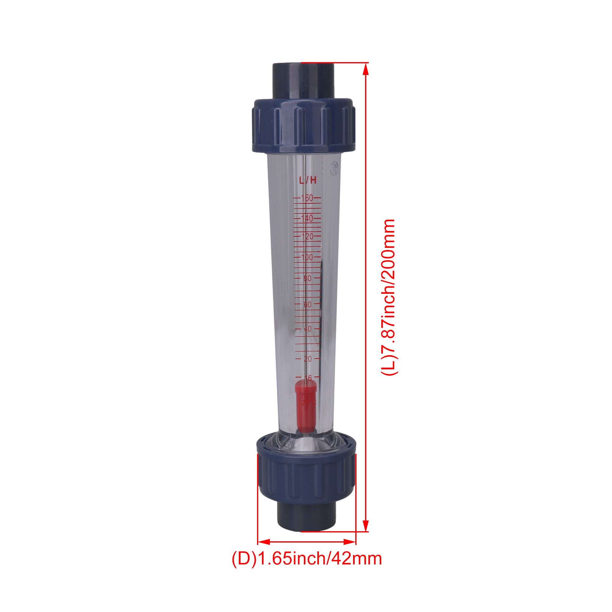 D¨¦bitm¨¨tre liquide 16-160L / H de Rotameter LZS-15 de tube en plastique de CNBTR pour le tube DN15