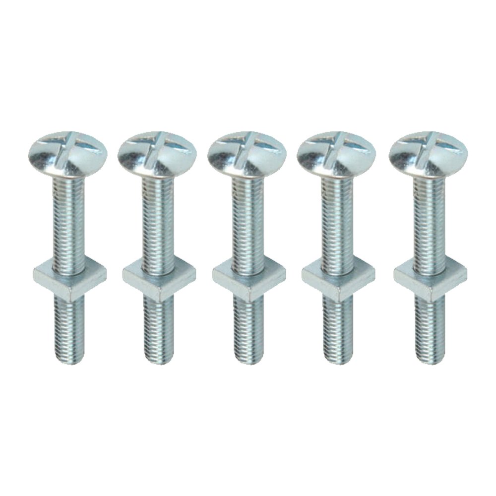 Roofing Bolts BZP - M6x35mm - Pack 5