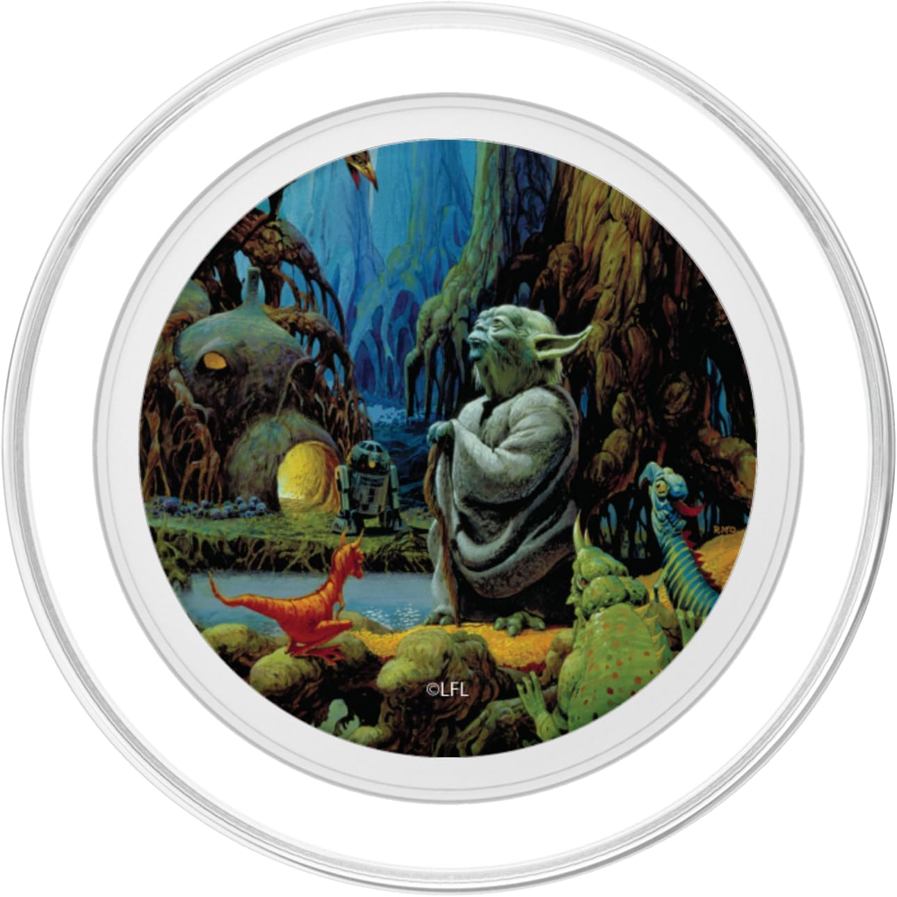 Star Wars The Empire Strikes Back Yoda on Dagobah PopSockets MagSafe PopGrip for iPhone