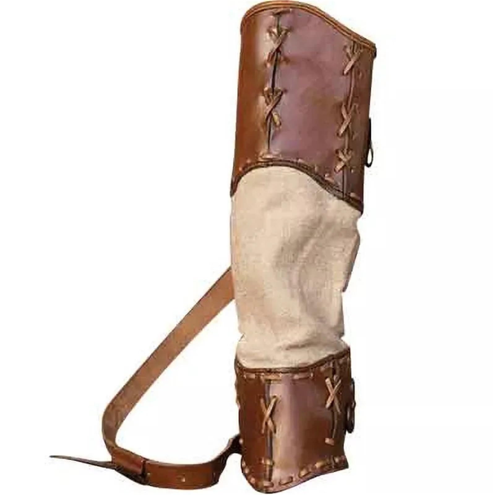 Carcaj para Flechas Tiro con Arco aljaba Cuero Espalda Flecha Titular Bolsa Funda Hombro cinturón Arquero Traje Accesorios para Tiro Al Blanco Colgante