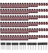 SIQUK 384 Pieces Drum Sander Set Including 360 Pieces Nail Sanding Band Sleeves and 24 Pieces Dru...