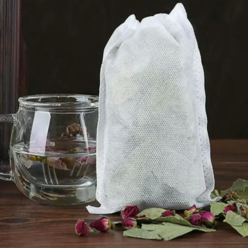 Bolsita de té vacía, bolsita de té de papel, Bolsitas de té perfumadas vacías con filtro sellado curativo hilo, varios tamaños, 500 unidades(Filter Paper 1000pcs,10x12 CM)