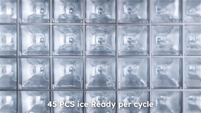 Image of Mojgar Commercial Ice Maker 130lbs /24H with 40lbs Ice Storage 2 Water Inlet