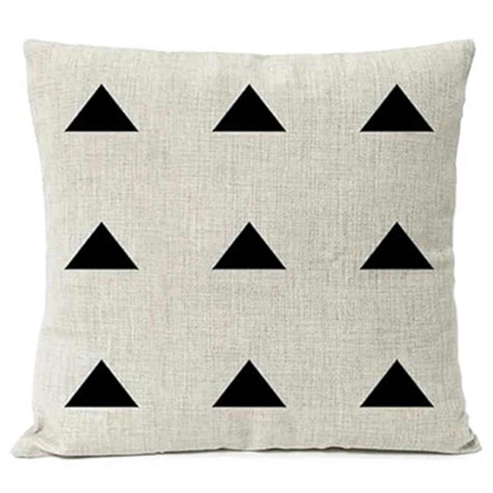 Pillow Covers 2pc Black White Geometric Pillowcase Linen Cushion Cover Office Home Décor Printed For Living Room(Color-3,50 * 50cm)