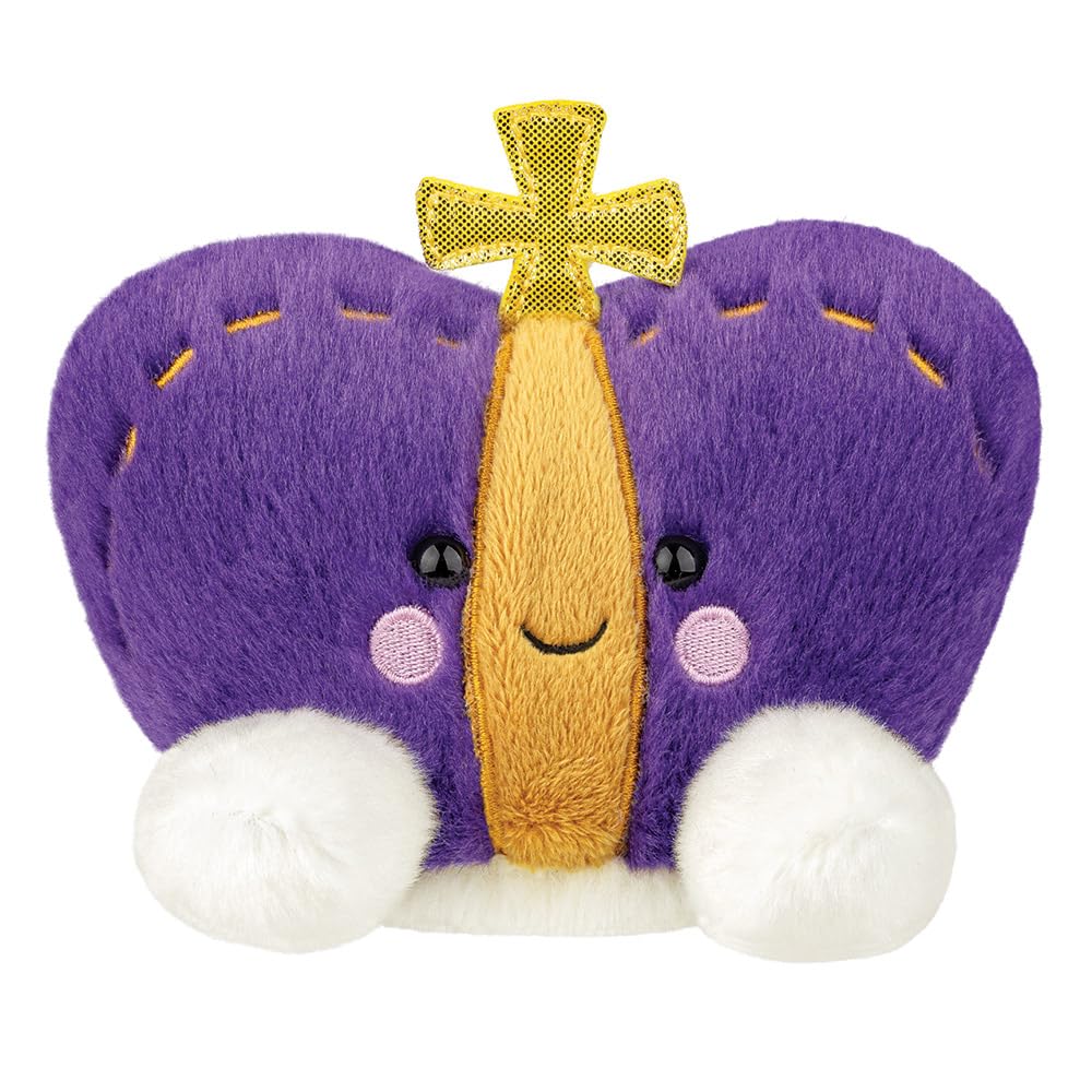 AURORA 61662, Palm Pals Regal Crown, 13cm, Soft Toy, Purple