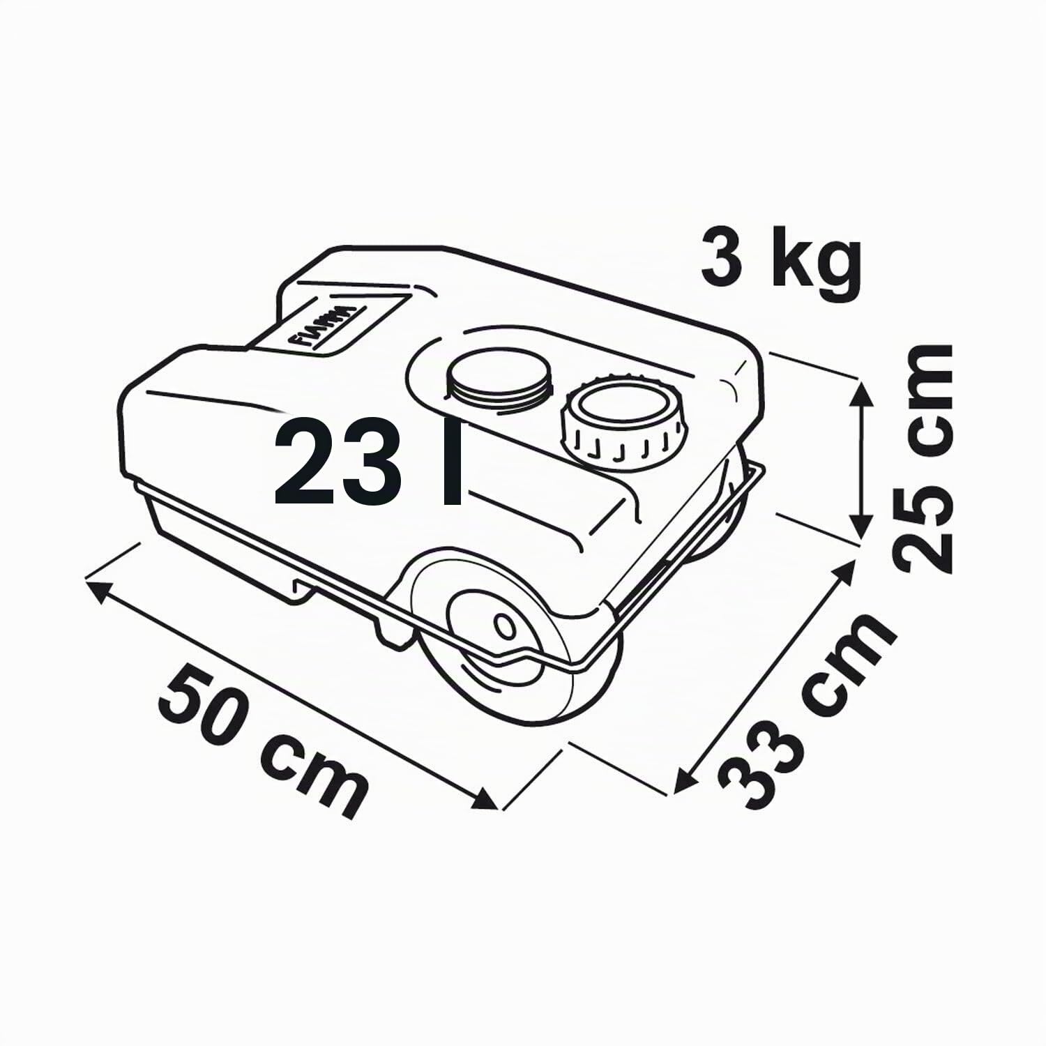 Fiamma 02428A01- Abwassertank Roll Tank 23 W
