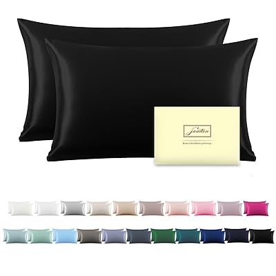 Silk Pillowcase for Hair and Skin,Soft,Breathable and Sliky 100% Standard Size Pillow Cases Set of 2,Both Sides Natural Mulberry Silk Pillowcases with Hidden Zipper(Standard Size 20"X 26",2pcs)
