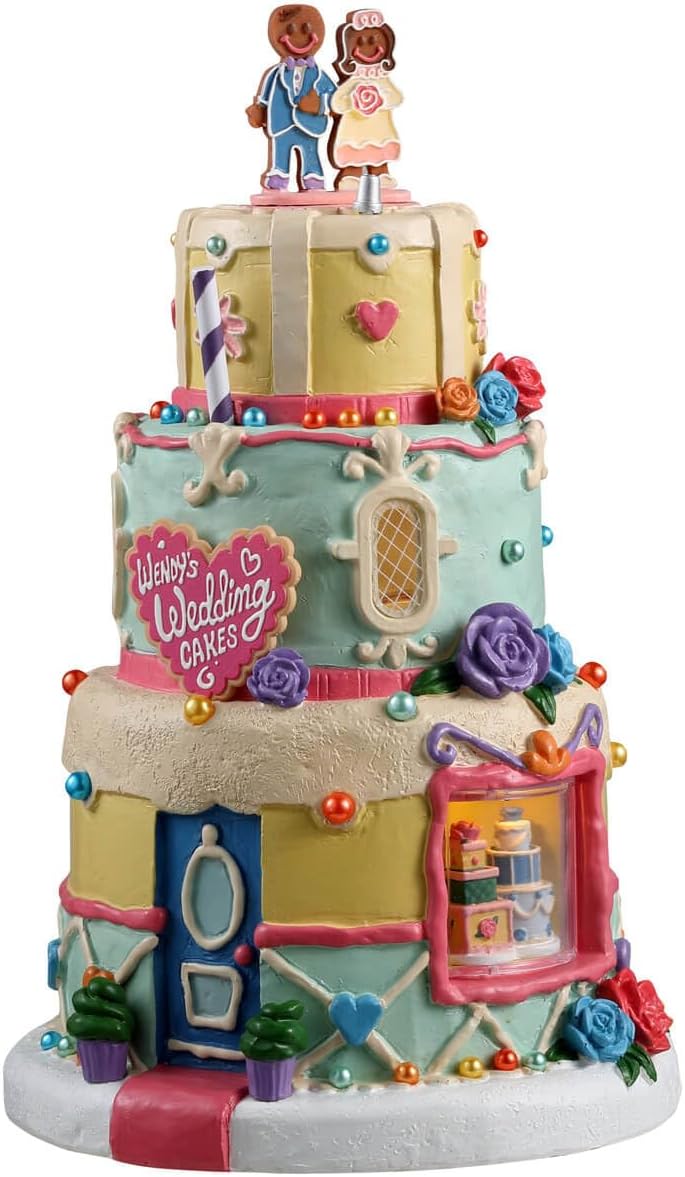Lemax Wendy's Wedding Cakes, Battery Operated (4.5V) #35095