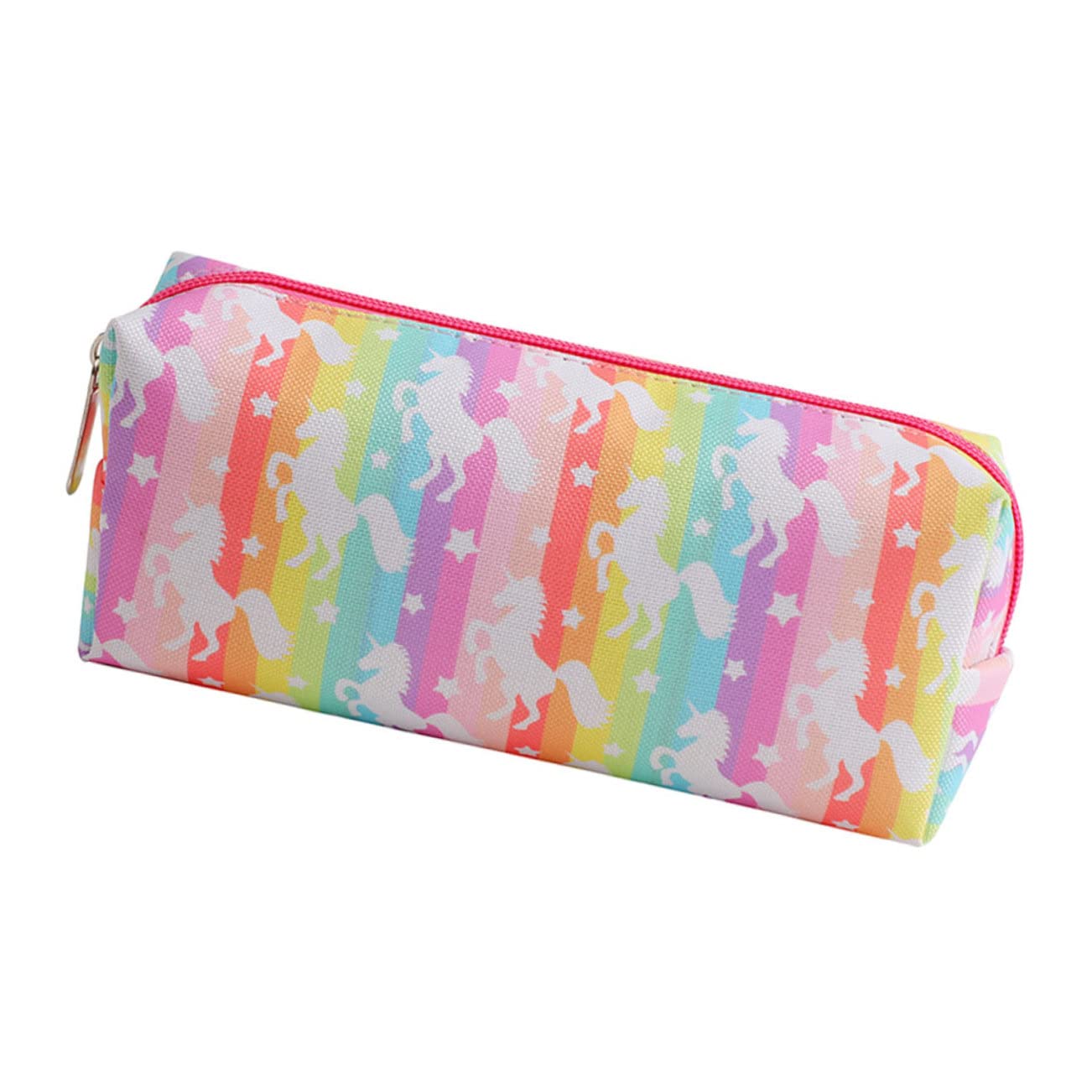 NUOBESTY 5pezzi Astuccio Per Design Unicorno Borsa Per Cancelleria Decorativa Capacità Con Cerniera Pratica e Leggera Organizer Per Matite e Accessori Scolastici