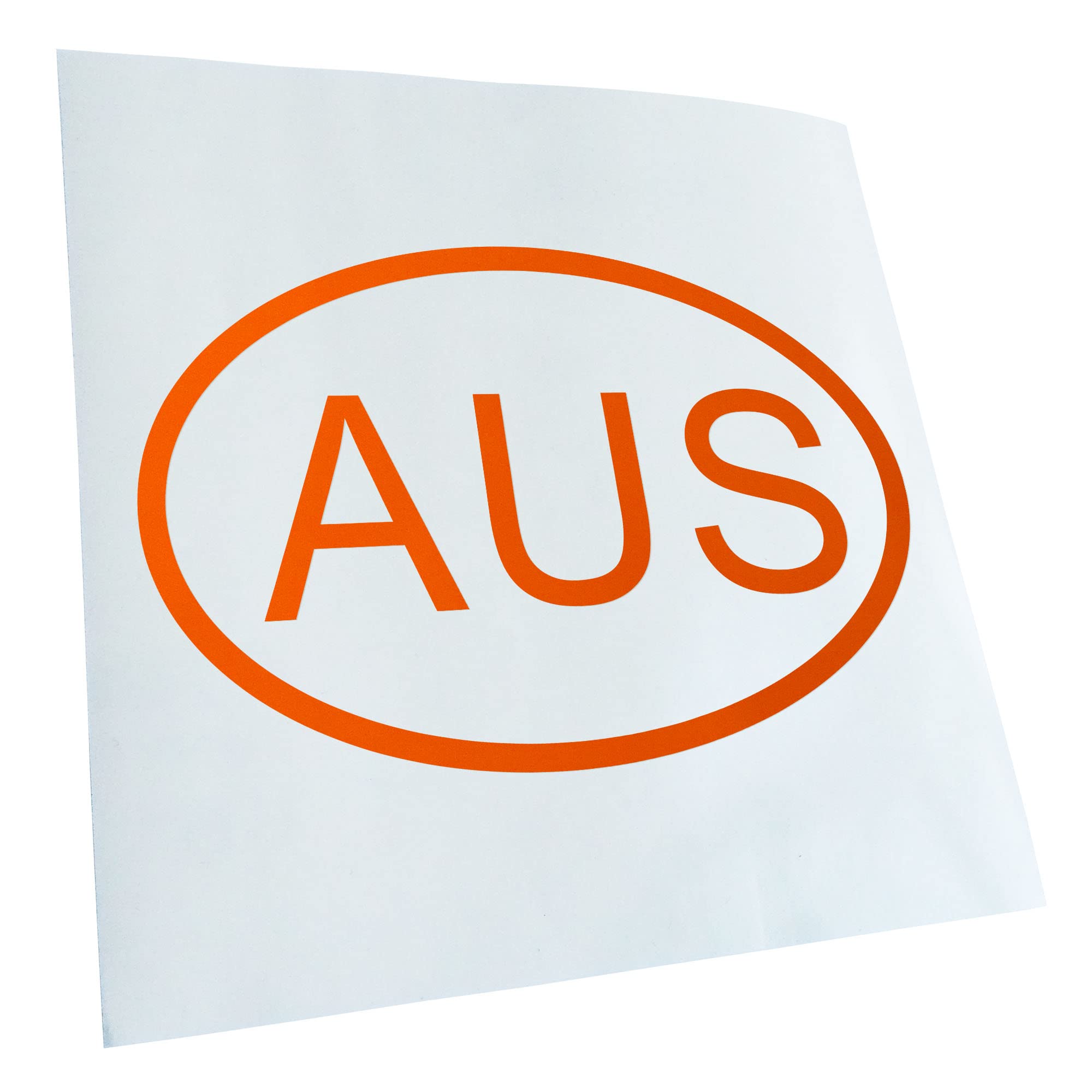 Kiwistar - Car Sticker - Orange - 50 x 33 cm Australia AU - Rear Window Car Sticker Weatherproof for Car Truck Moped Truck - Sticker Exterior Self-Adhesive Tuning Accessories for Window Vehicle Window