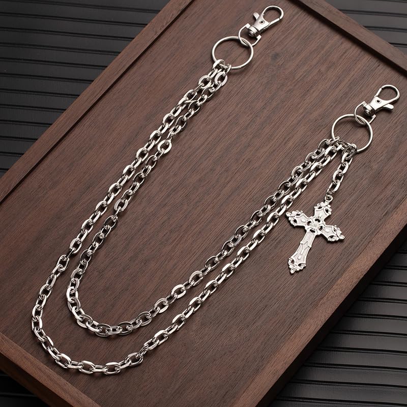 Chain for Pants Punk Rock Hip Hop Waist Gothic Keychain Accessory for Edgy Jeans, Wallets, and Streetwear Unisex4