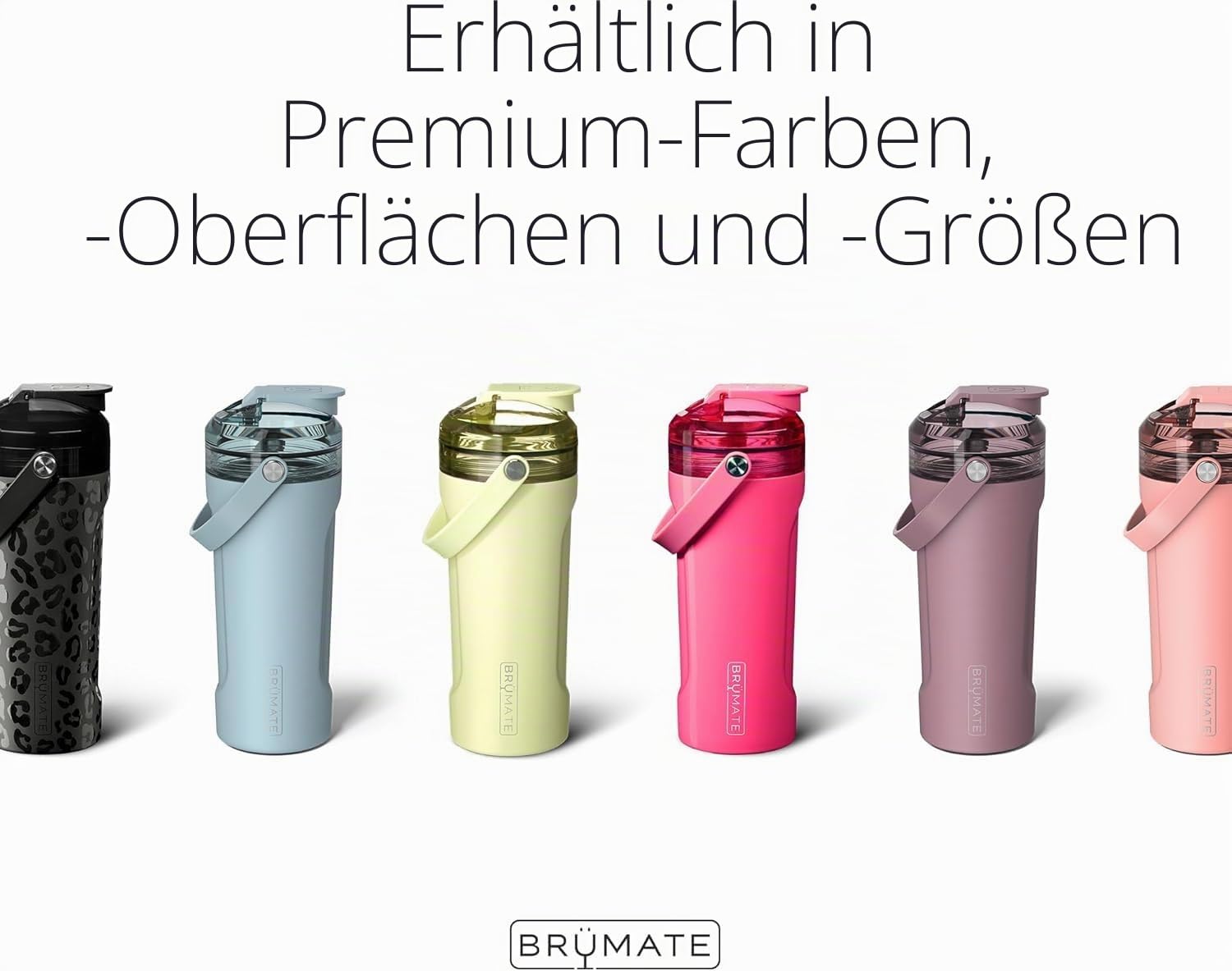 BrüMate MultiShaker Mixer-Shaker-Flasche, 100% auslaufsichere, isolierte Edelstahl-Shaker-Flasche, Protein-Shaker-Flasche und Pre-Workout-Flasche für das Fitnessstudio, 750 ml (Onyx Leopard)