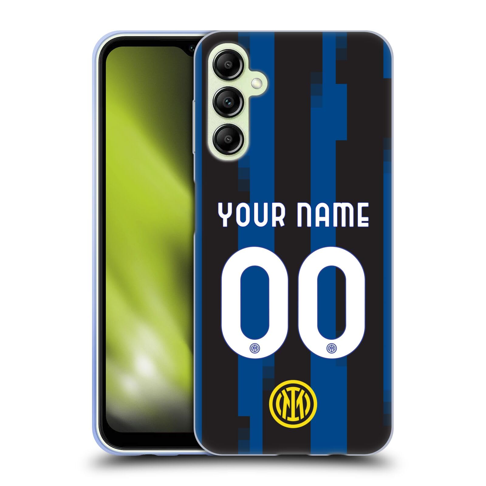 Head Case DesignsOfficially Licensed Custom Customised Personalised Inter Milan Home 2023/24 Kit Soft Gel Case Compatible With Samsung Galaxy A14 5G