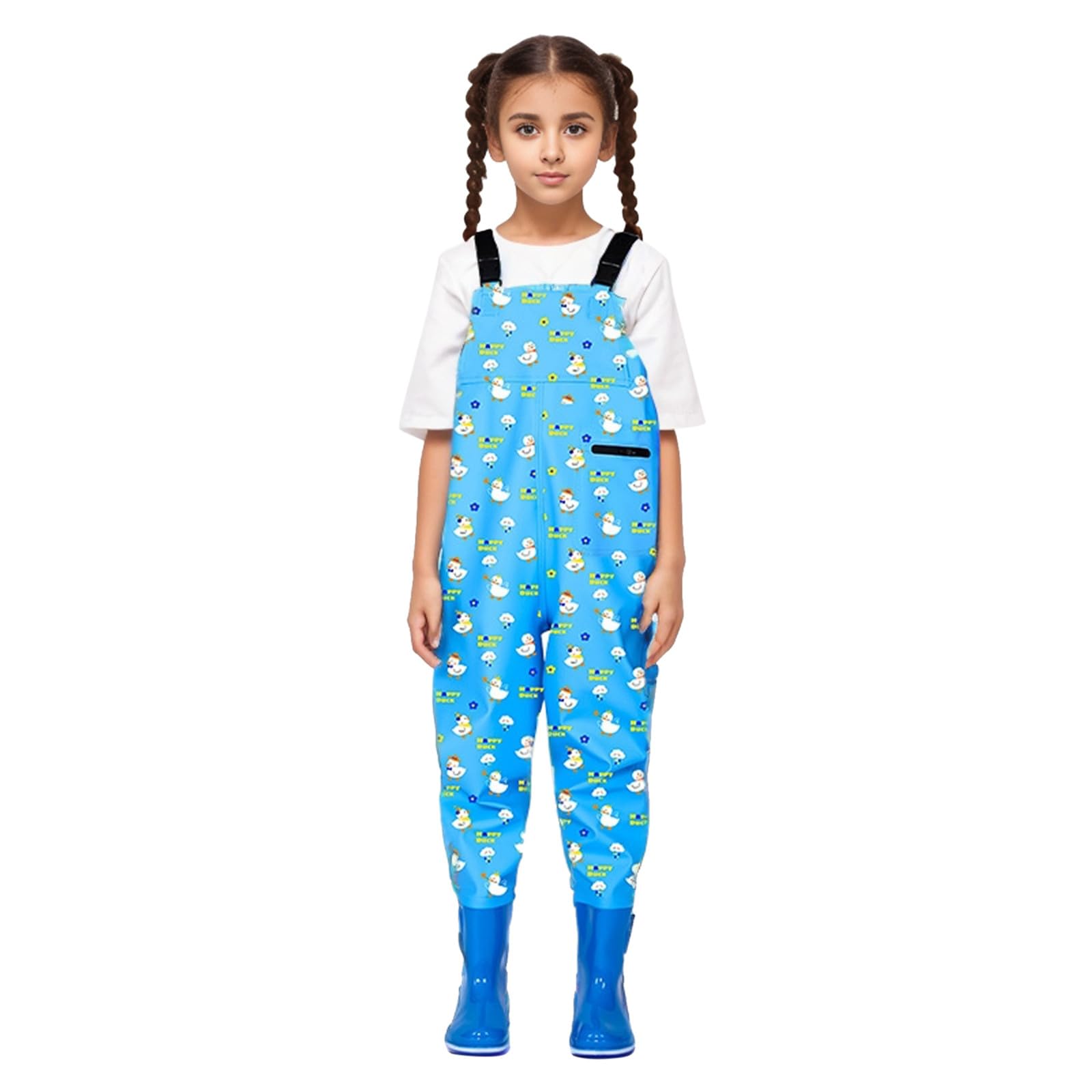 Trampolieri per bambini a forma di animale dei cartoni animati, Trampolieri da pesca per giovani per bambini piccoli, Trampolieri per caccia e pesca a prova di acqua con stivali per ragazze/A